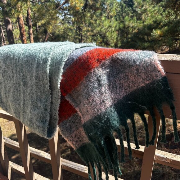 EUC A New Day Brand Color Striped Scarf / Pashmina / Wrap - Picture 1 of 3